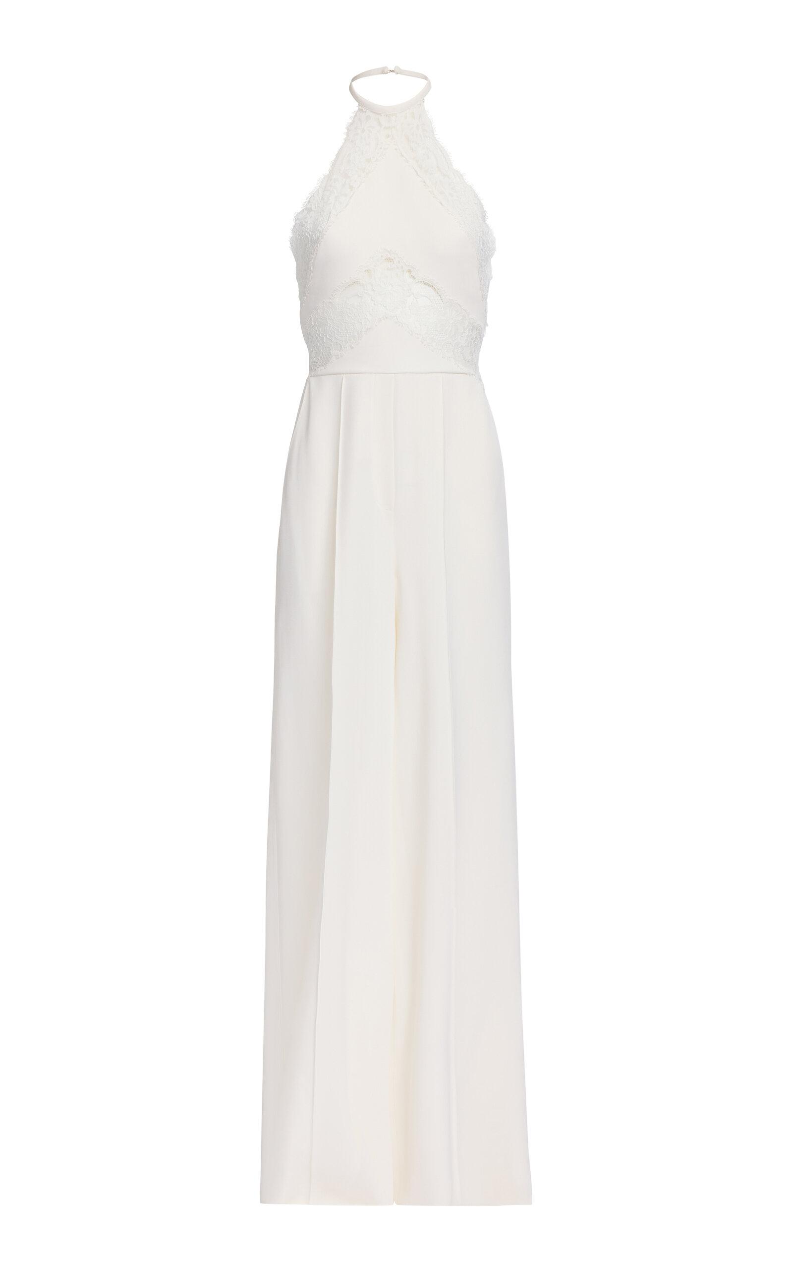 Elie Saab Cady & Lace Jumpsuit - Moda Operandi by ELIE SAAB