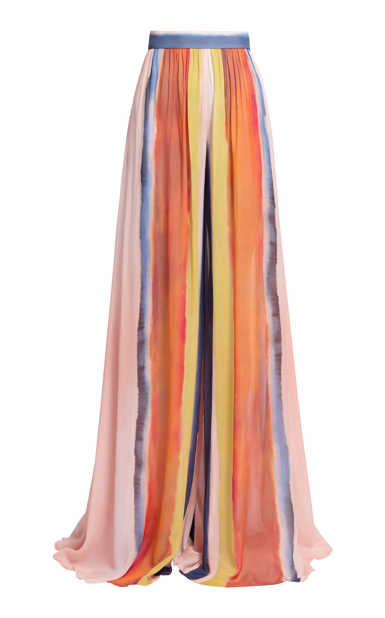 Elie Saab Printed Chiffon Wide-Leg Pants - Moda Operandi by ELIE SAAB