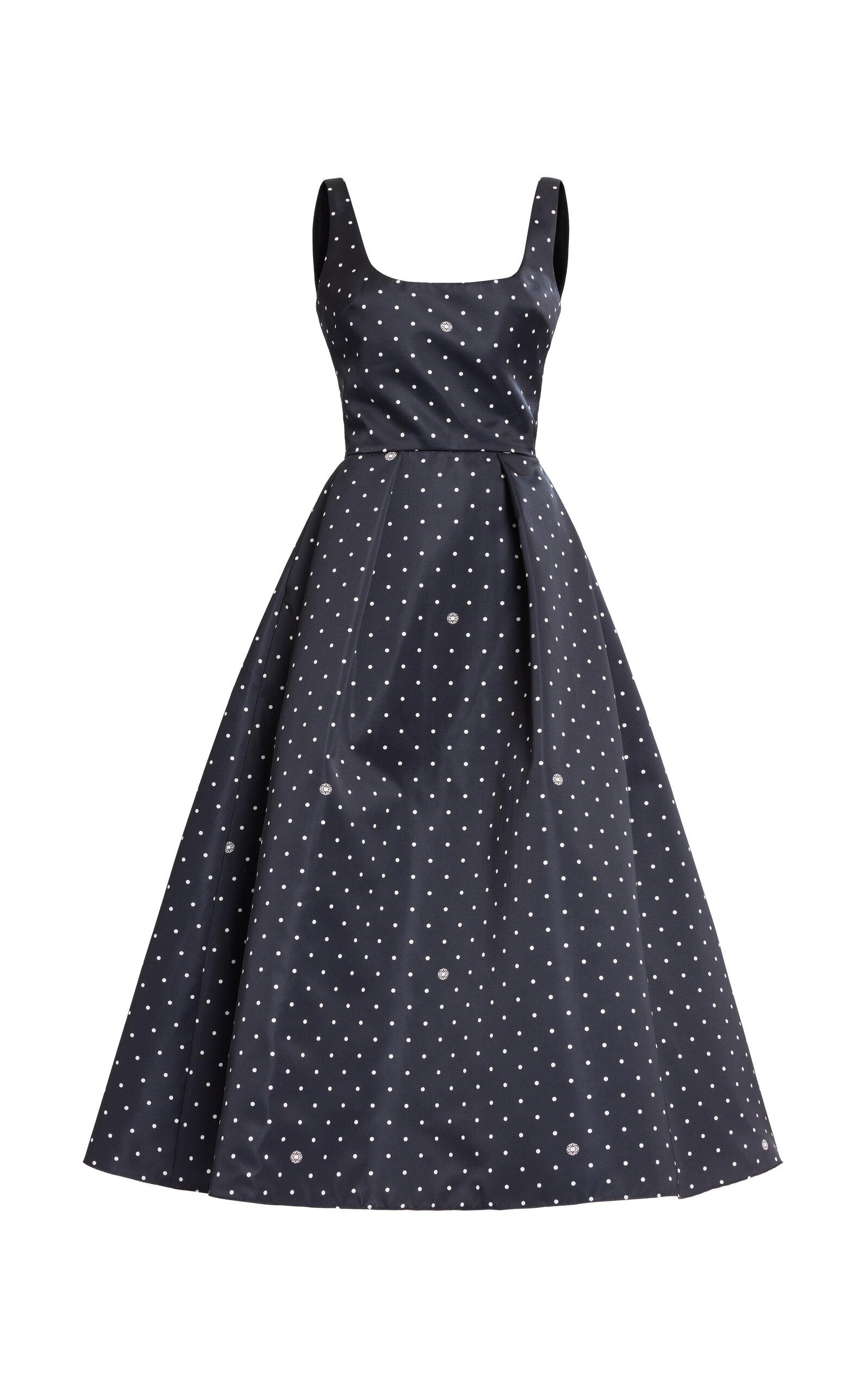 Elie Saab Printed Duchesse Midi Dress - Moda Operandi by ELIE SAAB