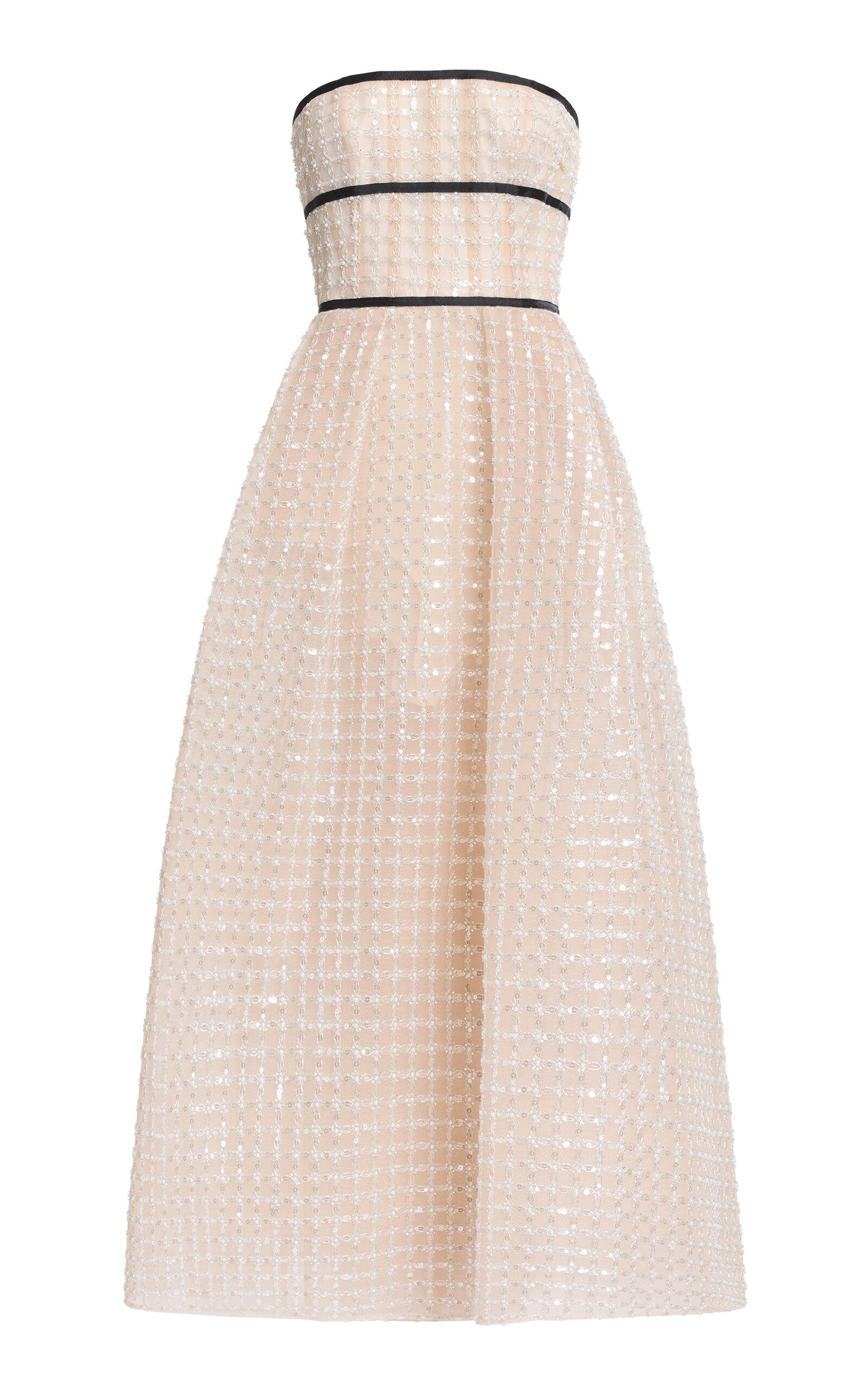 Elie Saab Sequined Mesh Midi Dress - Moda Operandi by ELIE SAAB