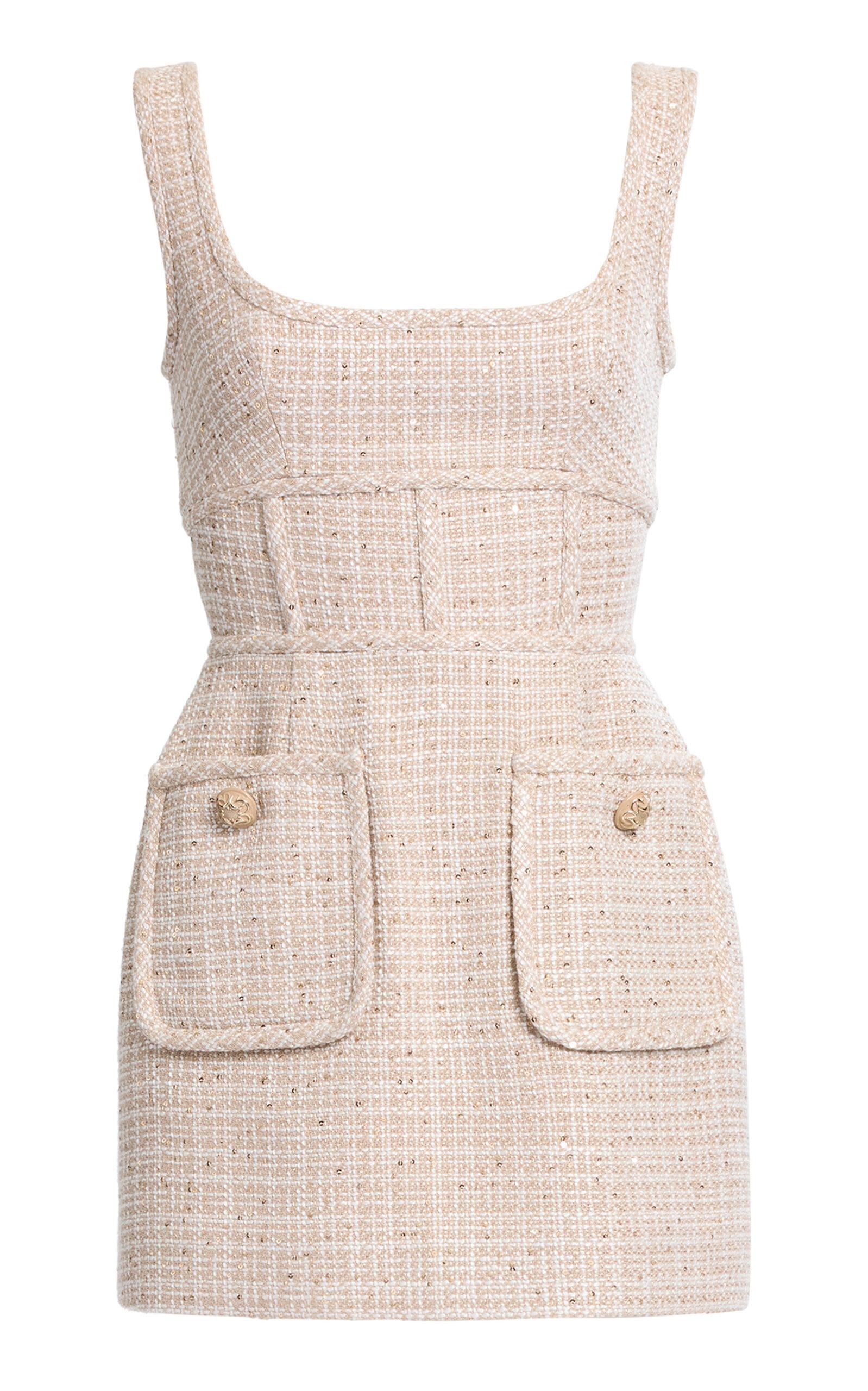 Elie Saab Sequined Tweed Mini Dress - Moda Operandi by ELIE SAAB