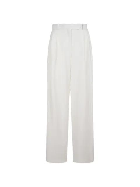 Gabardine pleated trousers by ELIE SAAB