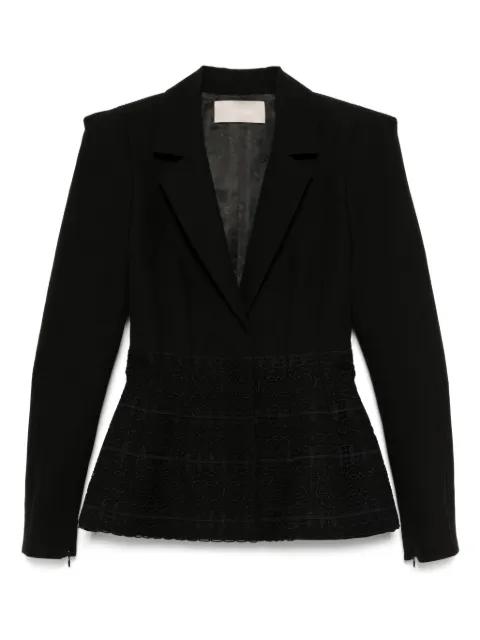 Macramé peplum blazer by ELIE SAAB