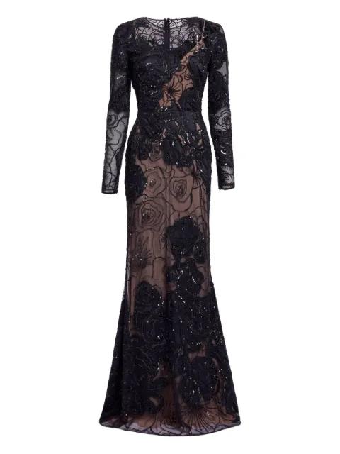 bead-embellished maxi dress by ELIE SAAB