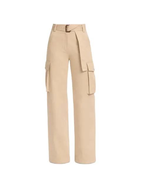 belted cargo pants by ELIE SAAB