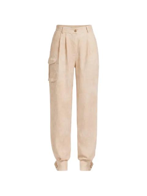 cargo linen trousers by ELIE SAAB