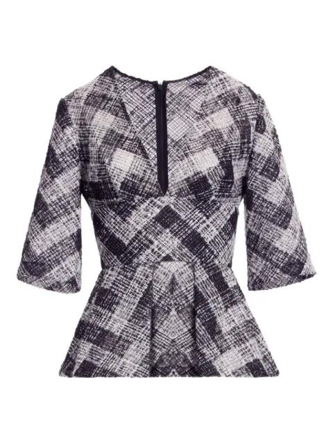 chevron peplum blouse by ELIE SAAB