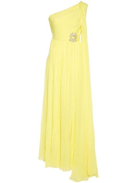 draped one-shoulder gown by ELIE SAAB