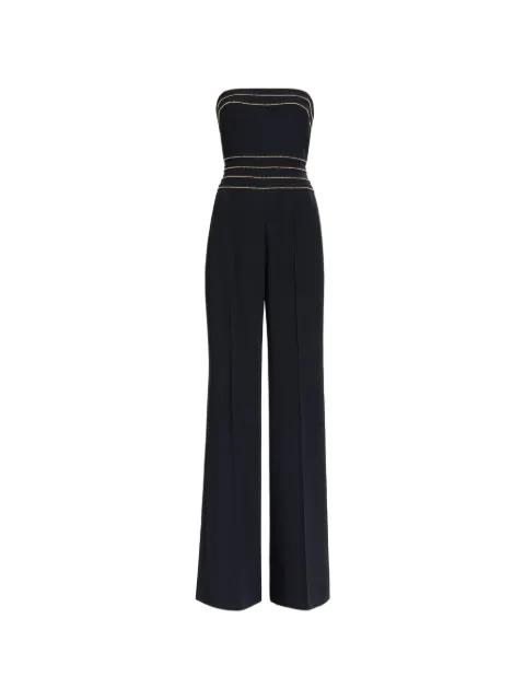 embellished-trim strapless jumpsuit by ELIE SAAB