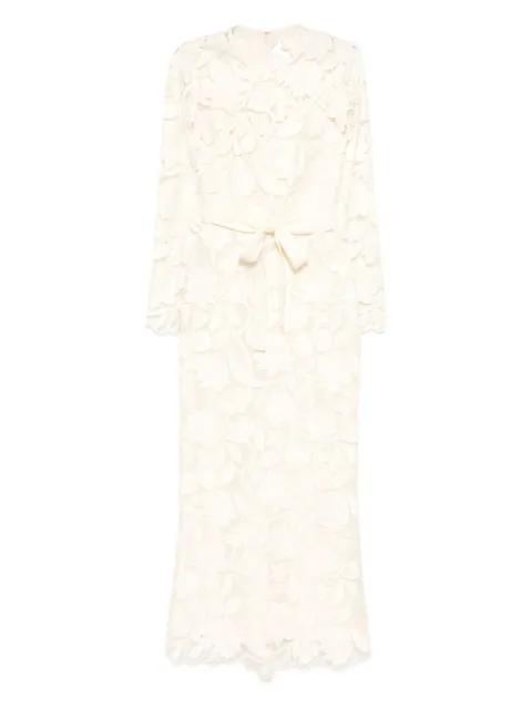 embroidered midi dress by ELIE SAAB