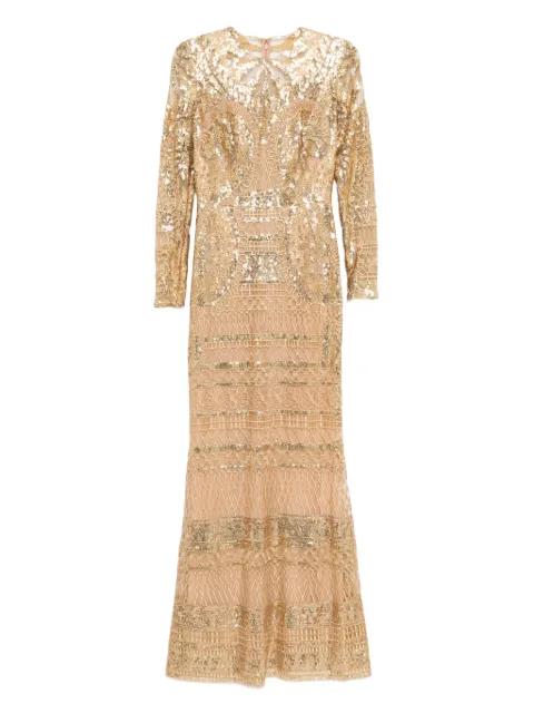 embroidered tulle long dress by ELIE SAAB
