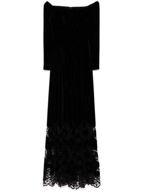 embroidered velvet dress by ELIE SAAB