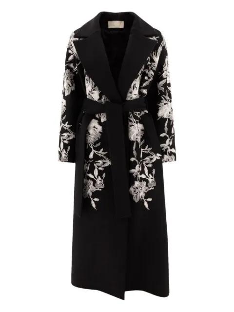 floral-embroidered coat by ELIE SAAB
