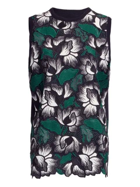 floral macramé top by ELIE SAAB