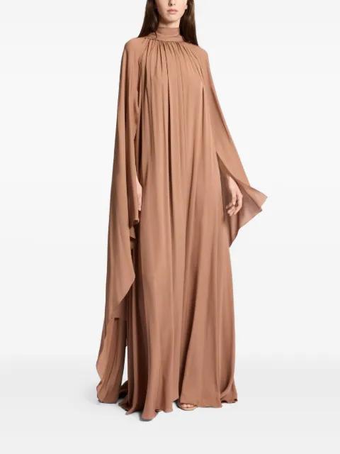 high-neck cape dress by ELIE SAAB
