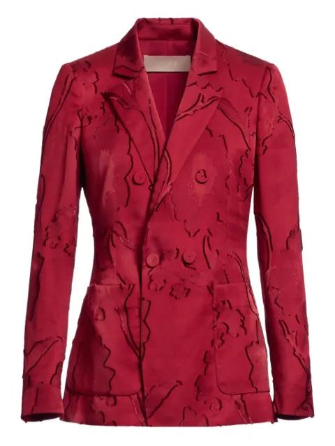 jacquard double-breasted blazer by ELIE SAAB