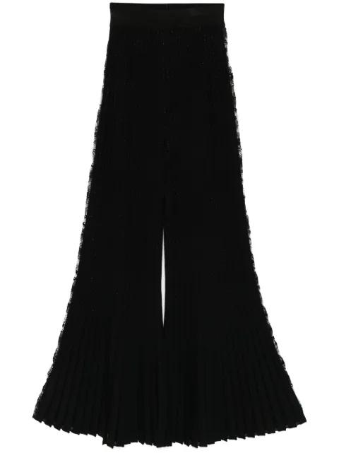 knitted flared trousers by ELIE SAAB
