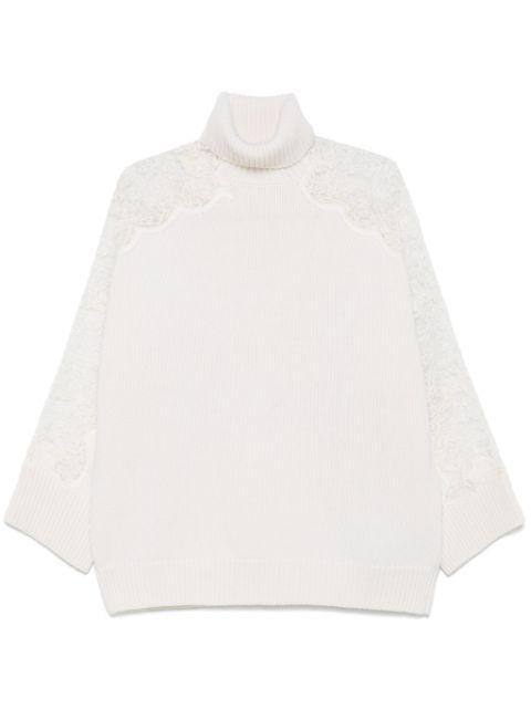 lace-detail sweater by ELIE SAAB