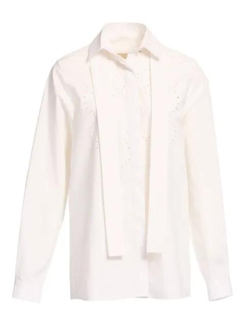 monogram-embroidered shirt by ELIE SAAB
