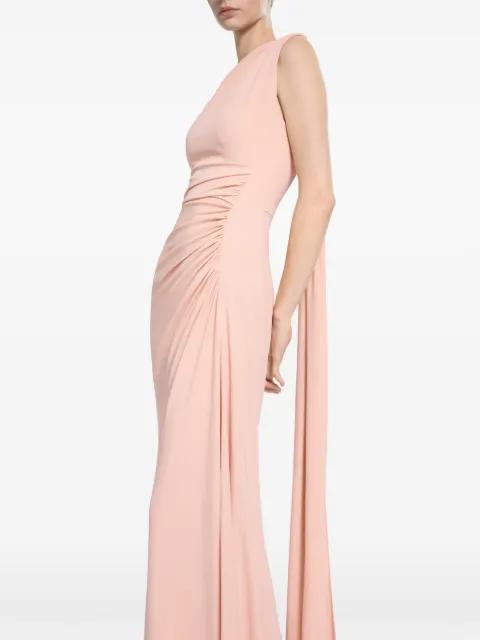 one-shoulder draped maxi dress by ELIE SAAB