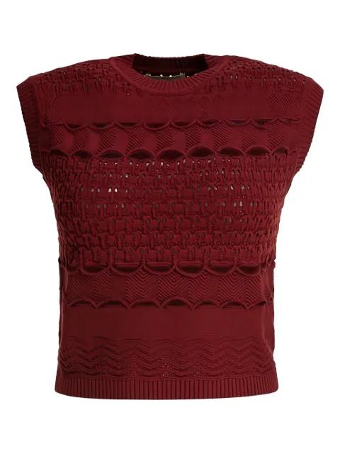 open-knit tank top by ELIE SAAB