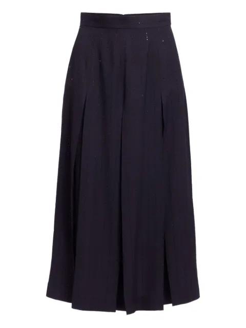 pinstriped crepe skirt by ELIE SAAB