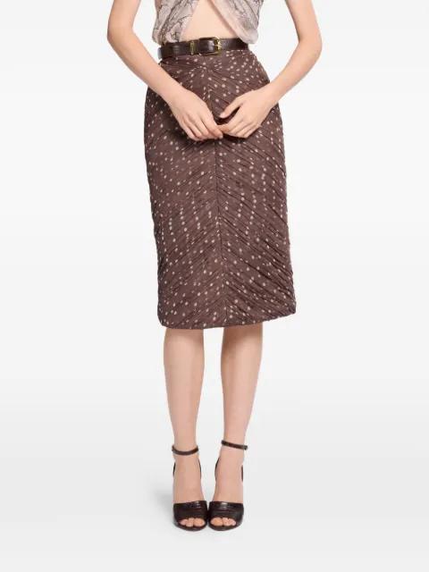 polka-dot midi skirt by ELIE SAAB