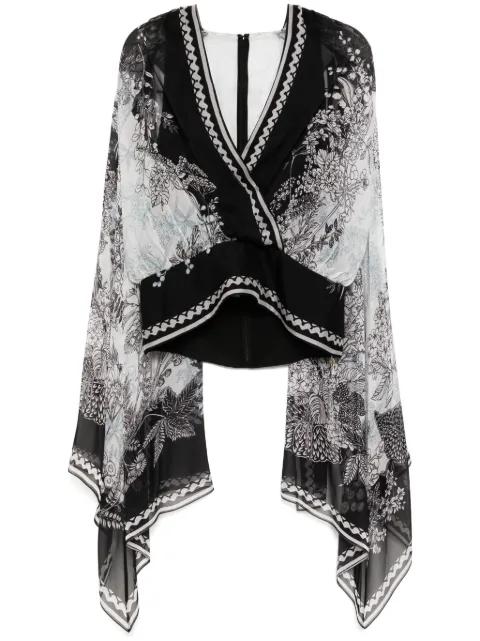 printed chiffon blouse by ELIE SAAB