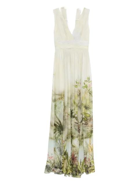 printed chiffon long dress by ELIE SAAB