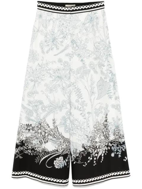 printed cotton pants by ELIE SAAB