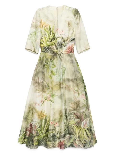 printed midi dress by ELIE SAAB