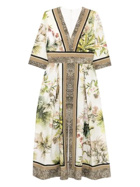 savannah-print dress by ELIE SAAB