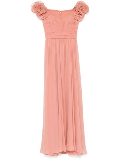 silk off-shoulder dress by ELIE SAAB