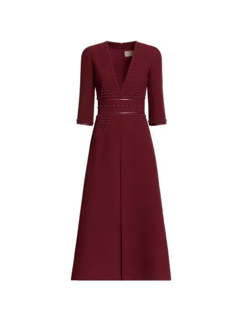 stud-embroidered midi dress by ELIE SAAB