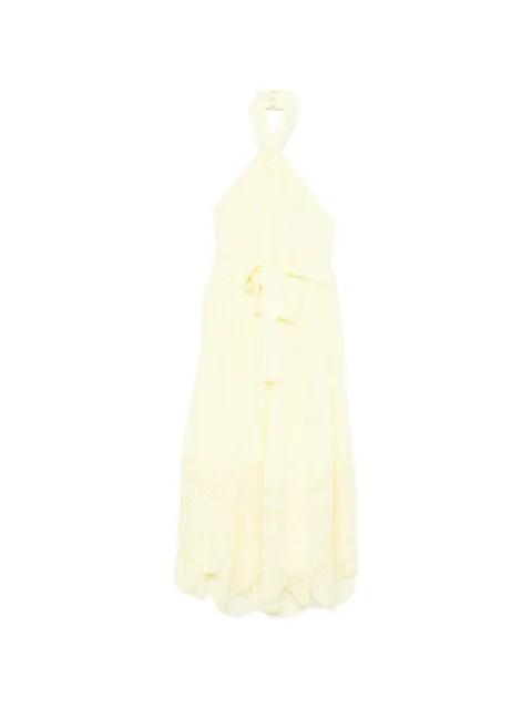 tie-neck midi dress by ELIE SAAB