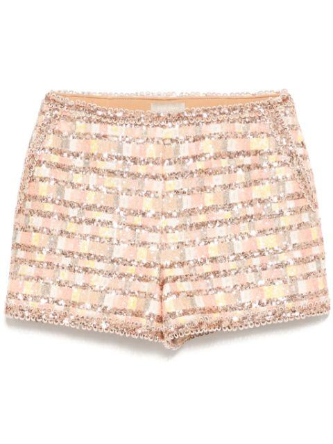 tweed sequin shorts by ELIE SAAB