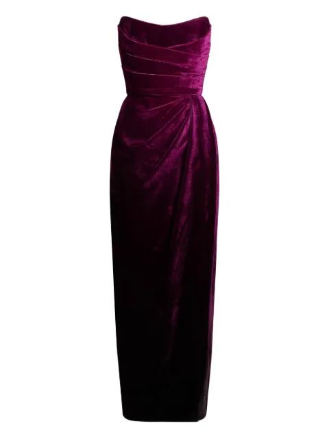 velvet midi dress by ELIE SAAB
