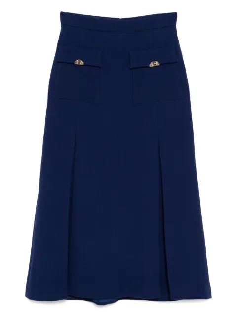 wool crepe midi skirt by ELIE SAAB