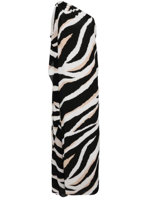 zebra-print silk dress by ELIE SAAB