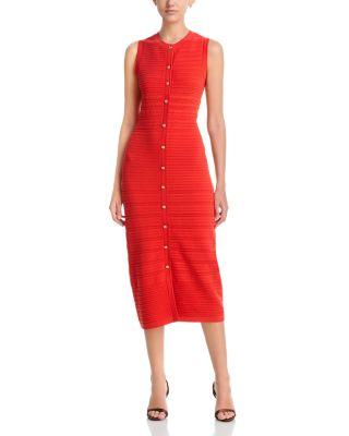 Alessandra Button Front Midi Dress by ELIE TAHARI