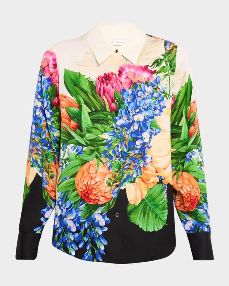 Madeline Spring Floral-Print Shirt by ELIE TAHARI