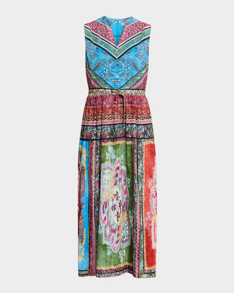 The Adira Sleeveless Floral-Print Midi Dress by ELIE TAHARI