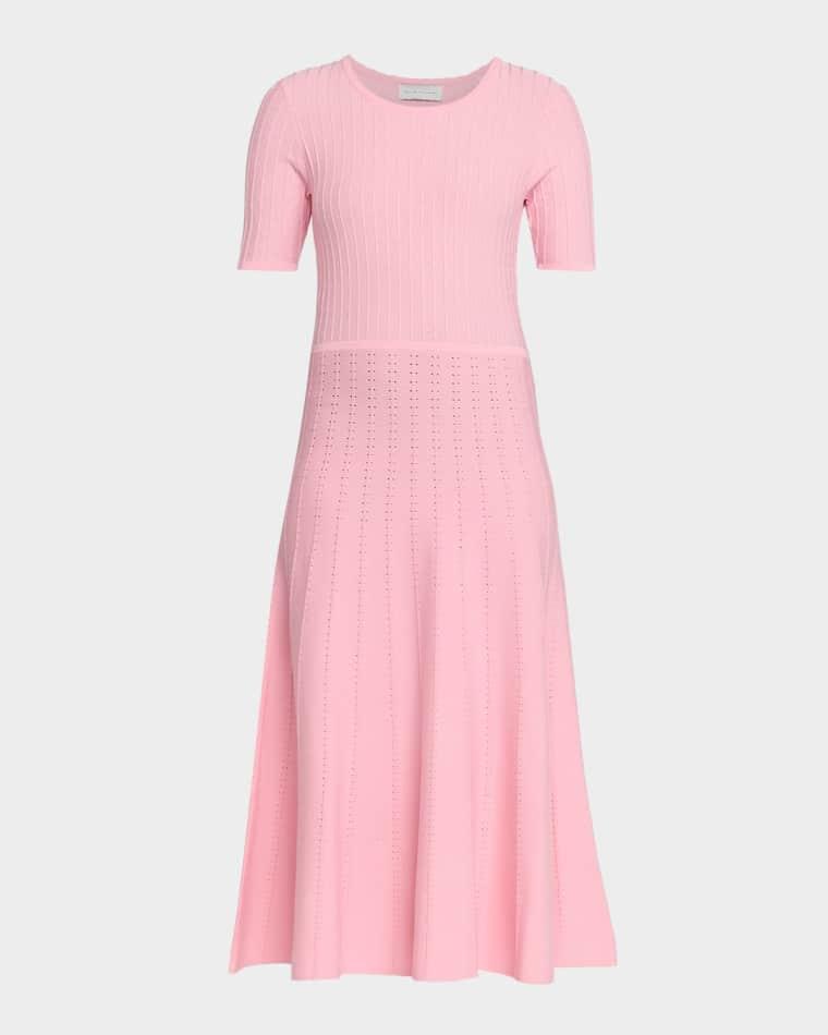 The Carla Ribbed Knit Midi Sweater Dress by ELIE TAHARI