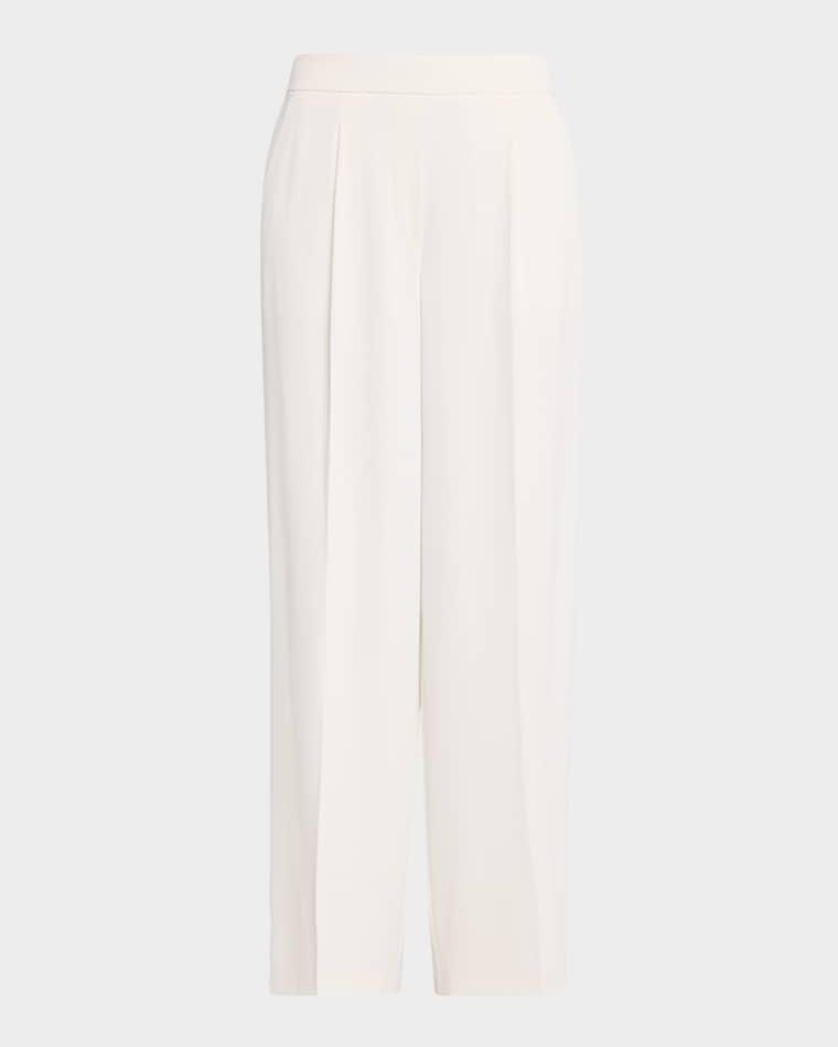 The Clare Pleated Wide-Leg Pants by ELIE TAHARI