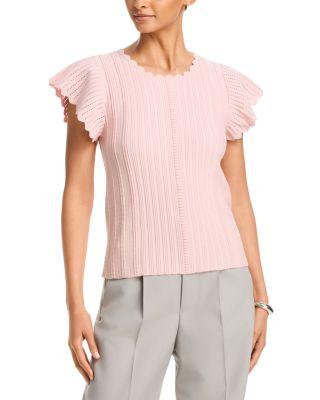 The Eliana Flutter Sleeve Sweater by ELIE TAHARI