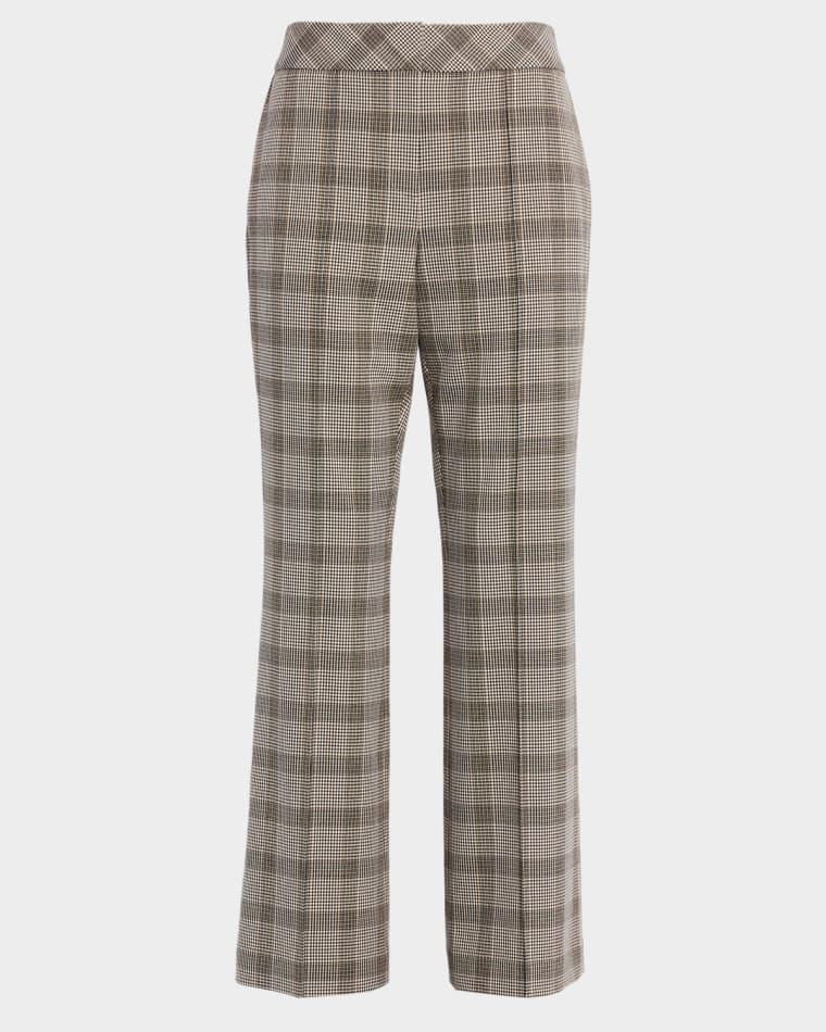 The Elodie Plaid Bootcut Pants by ELIE TAHARI