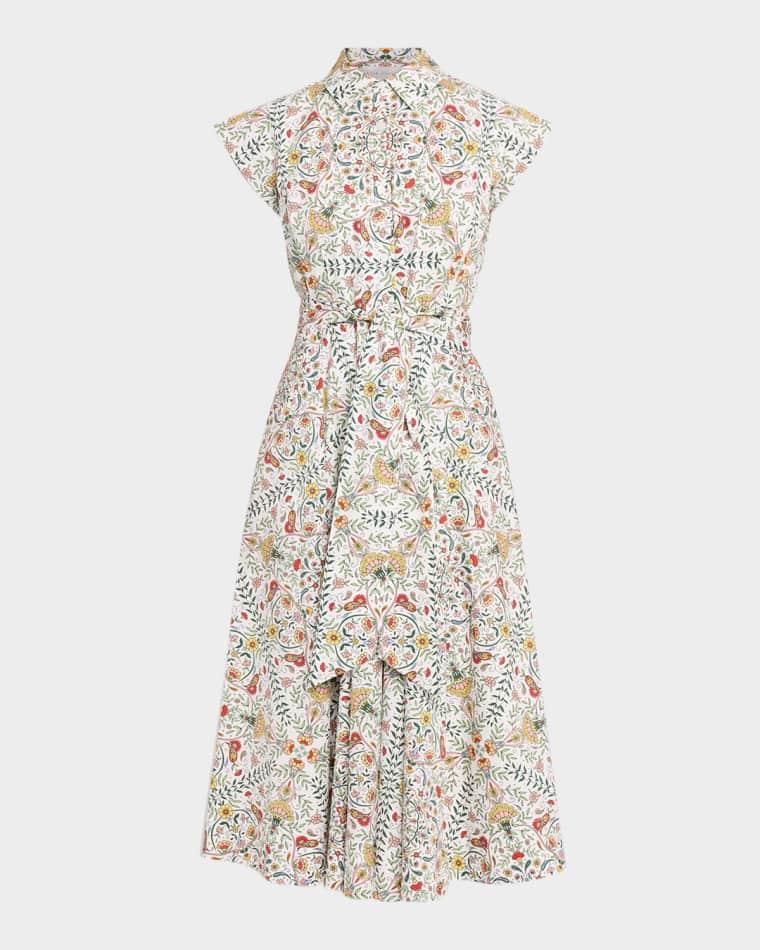 The Fran Folk Collared Cotton Dress by ELIE TAHARI