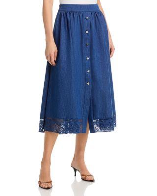 The Laylee Denim Skirt by ELIE TAHARI