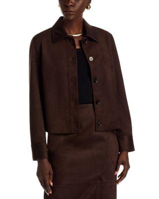 The Naira Faux Suede Jacket by ELIE TAHARI