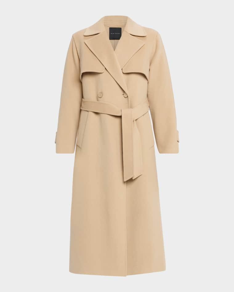 The Ren Wool Double-Breasted Trench Coat by ELIE TAHARI